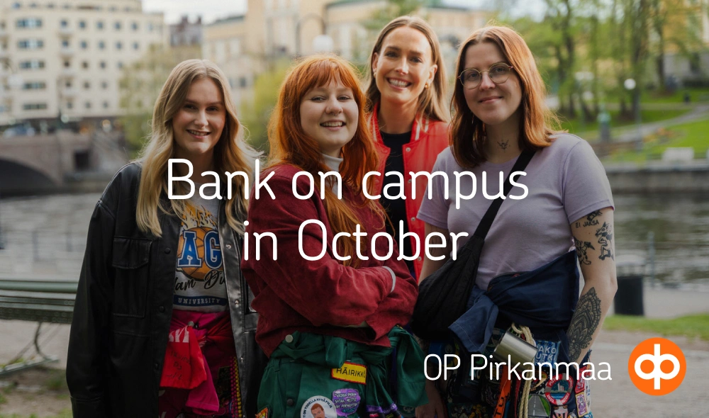 OP Pirkanmaa, Bank on campus in October