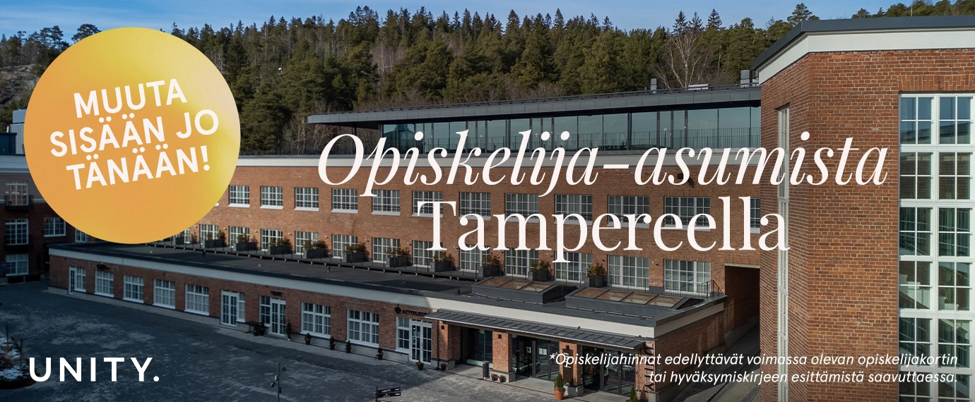 Unity. Opiskelija-asumista Tampereella