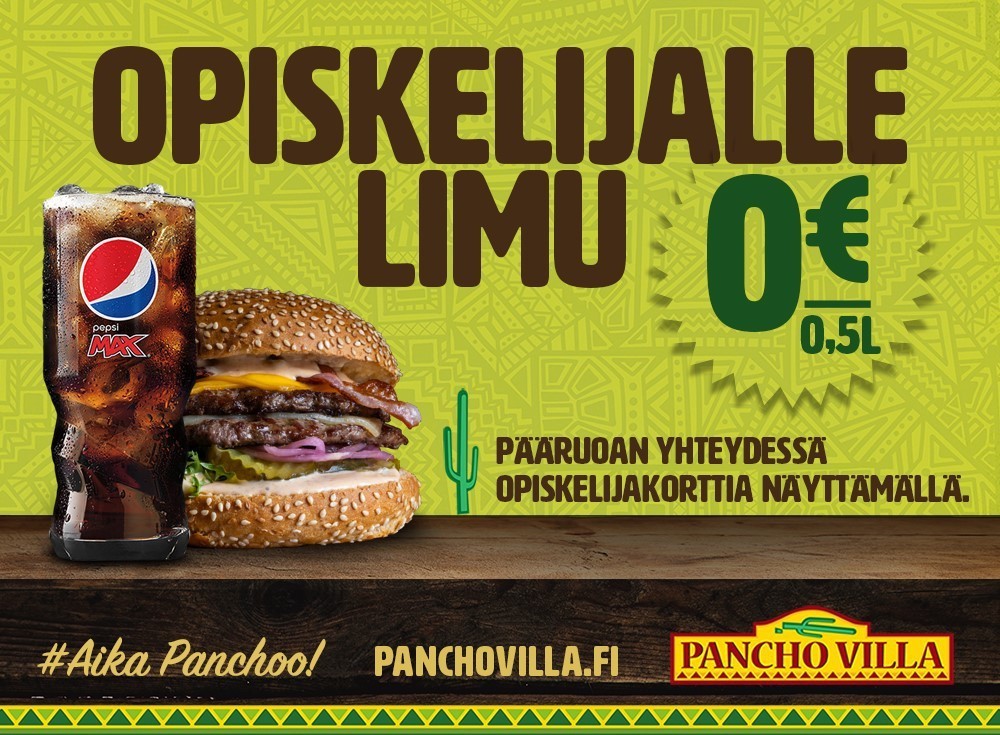 Pancho villa limu nolla euroa