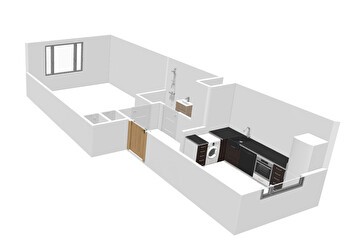 Vuokrataan tilava yksiö 39m² Härmälästä.