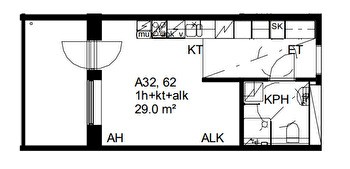 Jälleenvuokrataan Pirjonsammon yksiö vaihdon ajaksi
