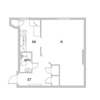 Tilava yksiö Tammelassa