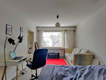 Kodikas 30,5 neliön kalustettu yksiö erillisellä keittiöllä