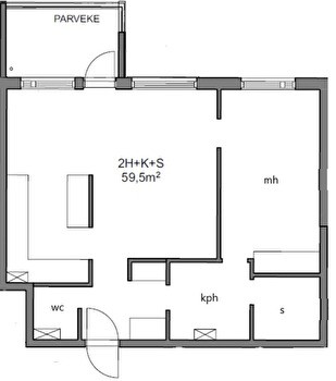Sauna-equipped 1-bedroom apartment for rent in Hallila