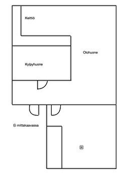 Valoisa 45 neliöinen kaksio lähellä keskustakampusta