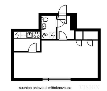 Yksiö Huikkaalla 