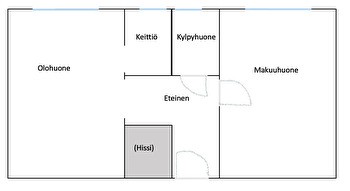 Upea kalustettu kaksio Tesomajärvellä