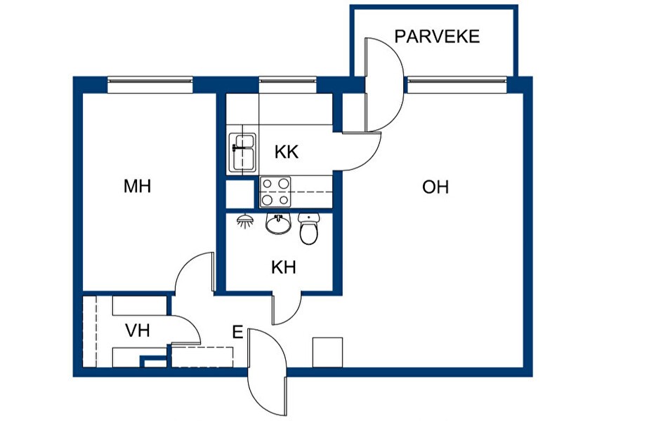 Kaksio keskustasta, 49,5m2, Aleksanterinkatu 28