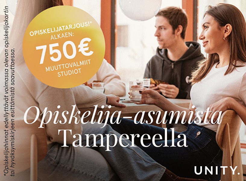 Unity Tampere Opiskelija-asuminen