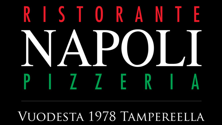 Pizzeria Napolin logo. Vuodesta 1979 Tampereella.